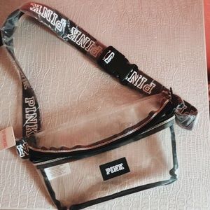 NEW Pink Clear Fanny Pack